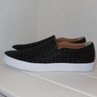 40 - Lacoste mustat espadrillat kuvioitua nahkaa * UUDET - pikkukuva 1