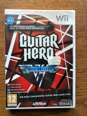 Wii: Guitar Hero: Van Halen (uusi, avaamaton muoveissa)