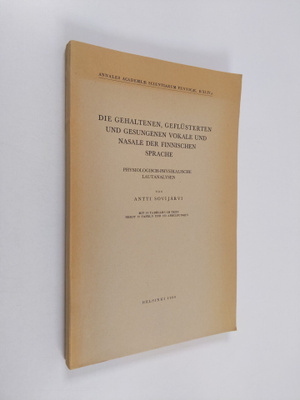 Antti Sovijärvi : Die gehaltenen, geflusterten und gesung...