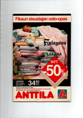 Anttilan Säästökirja n:o 9 1991
