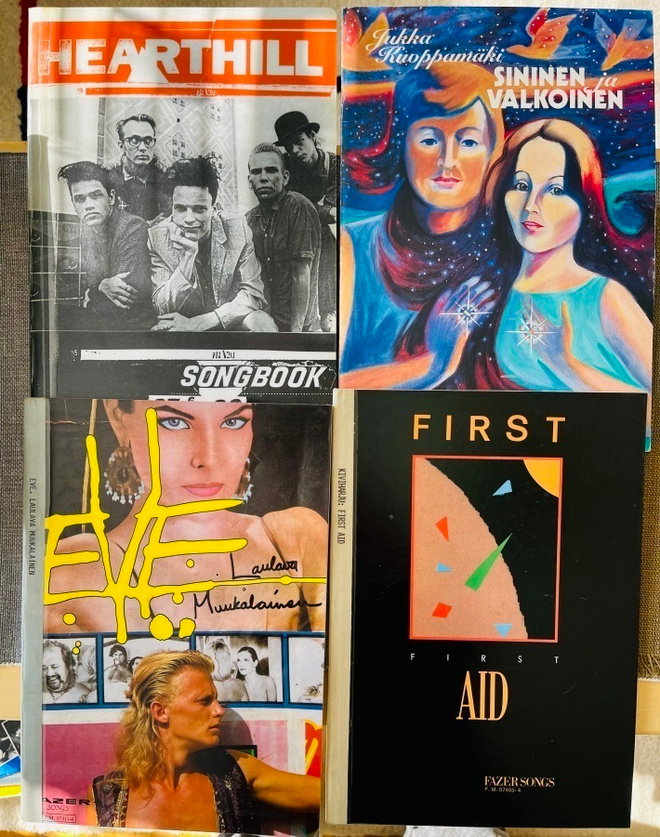 NUOTTIKIRJOJA 4 x: Eve, First, Hearthill, Kuoppamäki