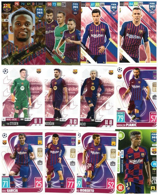 12 x BARCELONA JalkaPallo sis. 2 x ErikoisKorttia
