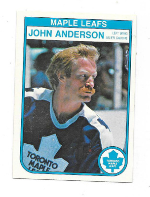1982-83 OPC #315 John Anderson Toronto Maple Leafs