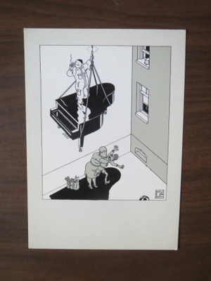 Joost Swarte: Une carte de la serie 10 angoisses sarjakuvak.