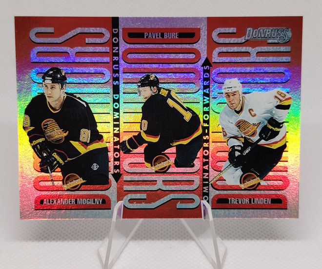 1996-97 Donruss Dominators Pavel Bure/Mogilny/Linden /5000