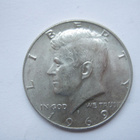 USA 1/2 dollaria 1969 John. F. Kennedy hopeaa - pikkukuva 1