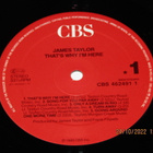 *LP* JAMES TAYLOR That's Why I'm Here - pikkukuva 5