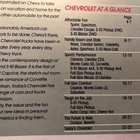 Esite Chevrolet Cars and Trucks 1987. GM USA - pikkukuva 2