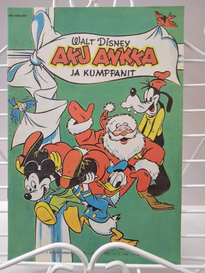 Aku Ankka 45B 2001 näköispainos näytenumerosta