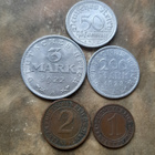 Saksa A kolikkosetti 1921-1924, 5kpl - pikkukuva 1