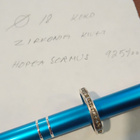 Hopeasormus 925 kivet zirkonia koko 18 - pikkukuva 2