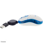 Parco optinen minihiiri, 800 DPI, 0.7m, USB, sin./valk. UUSI - pikkukuva 3