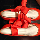 Huippukuntoiset Topshop ballerinat koko 39 punainen tekonahk - pikkukuva 4