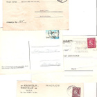Huomautuksia, 4 kpl. , 1940 - 1960 lukua. - pikkukuva 1
