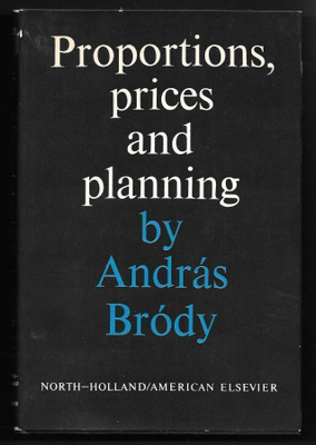 Brody, Andras : Proportions, prices and planning