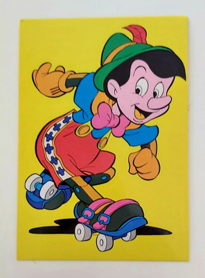 WALD DISNEY "Pinocchio"-KULKEMATON POSTIKORTTI