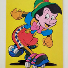 WALD DISNEY-Pinocchio rullaluistelee-KULKEMATON POSTIKORTTI - pikkukuva 1