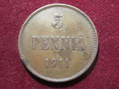 5 penniä 1911