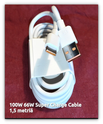 Honor 6A 100W USB A -> USB C SuperCharge kaapeli /1,5m#31942