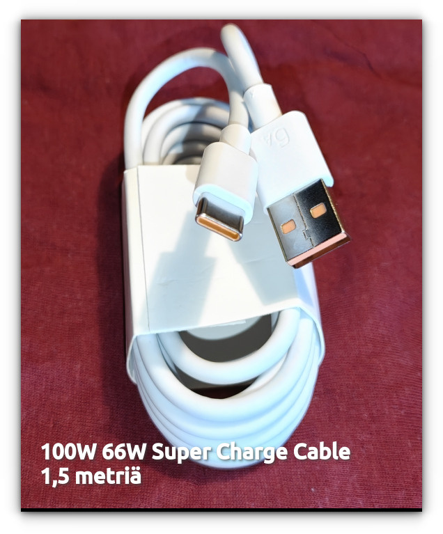 Honor 6A 100W USB A -> USB C SuperCharge kaapeli /1,5m#31942