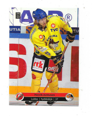 2008-09 CardSet #130 Henrik Juntunen , Lukko
