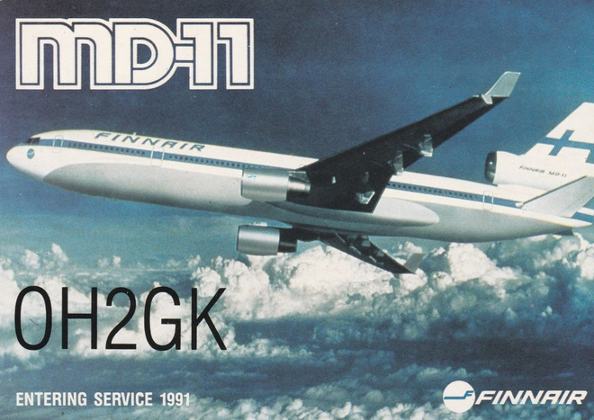 LENTOKONEKORTTI - MD-11 FINNAIR