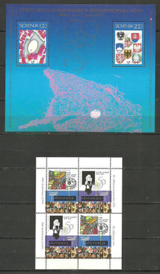 SLOVENIA 2 postituoretta blokkia **