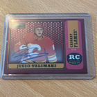 2018-19 OPC Platinum Juuso Valimaki RC Red Rainbow Auto - pikkukuva 1