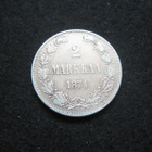2 markkaa 1874 - hopeaa - pikkukuva 1
