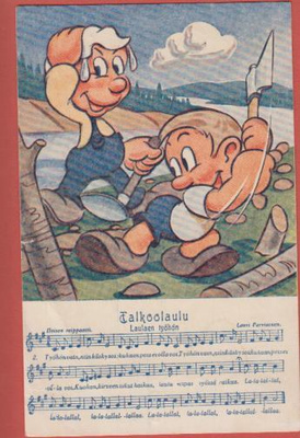 A Lindeberg Talkoolaulu , Laulaen työhön