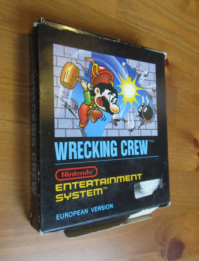 NES: Wrecking Crew (Black Box) VAIN BOXI! (European)