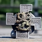 Hopeinen Merkki Vuodelta 1935. Leimalla 813H. Halkaisija - 2 - pikkukuva 3