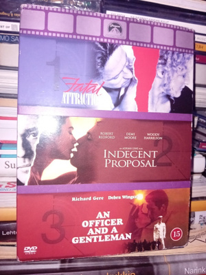 3dvd Vaarallinen suhde / Vain yksi yö / Upseeri ja herrasmie