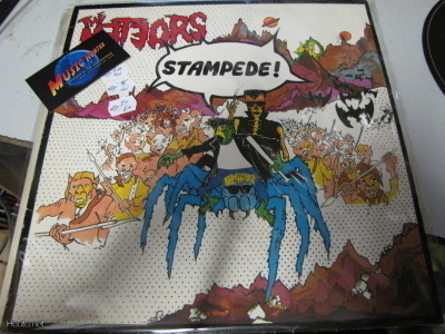 METEORS - STAMPEDE LP '85 HOLLANTI PAINOS EX/EX
