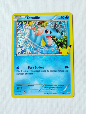 McDonalds 2021 Pokemon 25th Anniversary Holo - Totodile