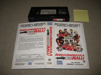Kanuunankuula Ralli-VHS (FIx, Burt Reynolds, 1981)