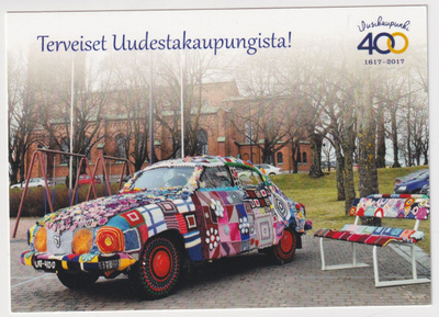 Uusikaupunki: Neulegraffiti Saab 96
