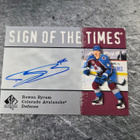 Bowen Byram 2020-21 SP Authentic Sign of the Times - pikkukuva 1