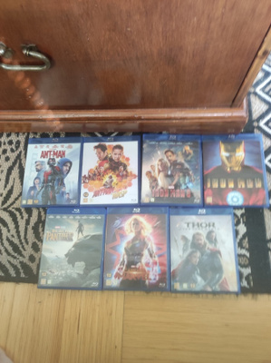 Marvel elokuvia 7kpl