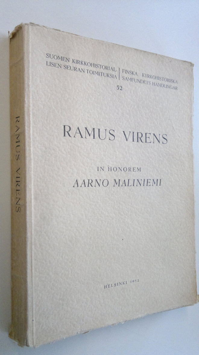 Ramus virens : in honorem Aarno Maliniemi 9 Maii 1952 : s...