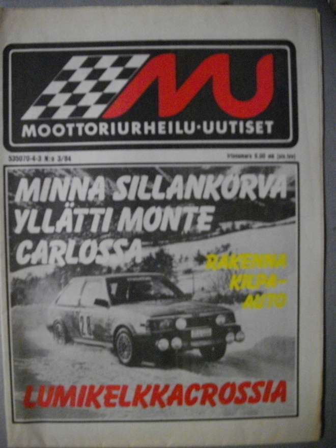 Moottoriurheilu-uutiset Nro 3/1984 (5.3)