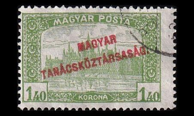 Unkari 281 o Parlamenttirakennus 1.40 Kr pp (1919)