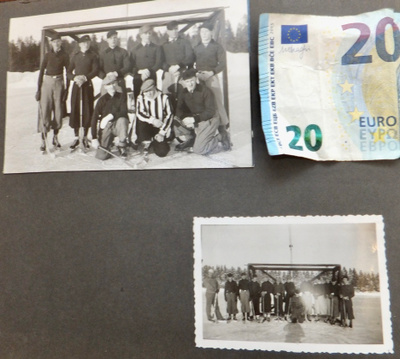 2 VANHAA Valokuvaa Jääpallo Joukkueet 1930-l
