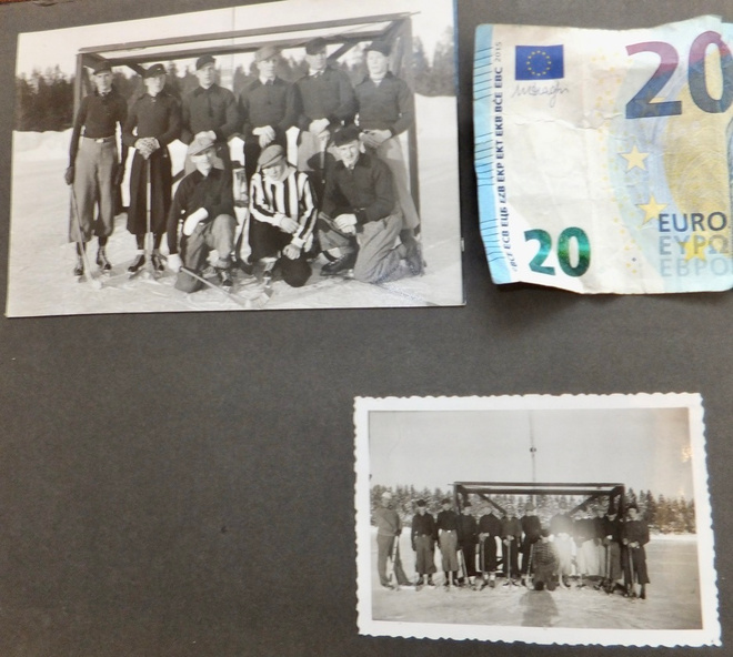2 VANHAA Valokuvaa Jääpallo Joukkueet 1930-l