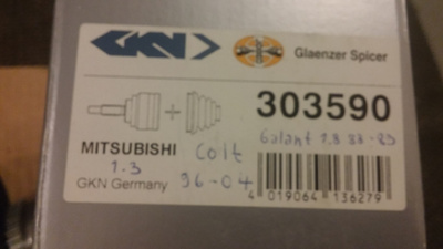 Mitsubishi 1.3 Colt, Lancer Vetonivelen Suojakumi 303590