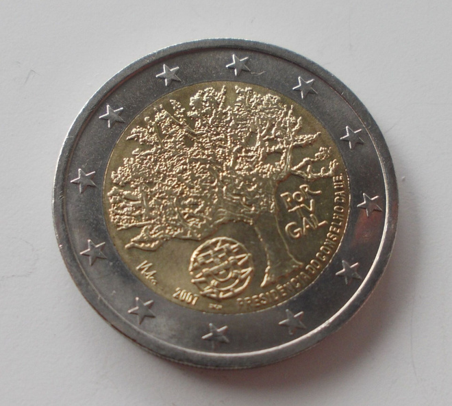 Portugali 2007 2 € EU-puheenjohtajuus UNC