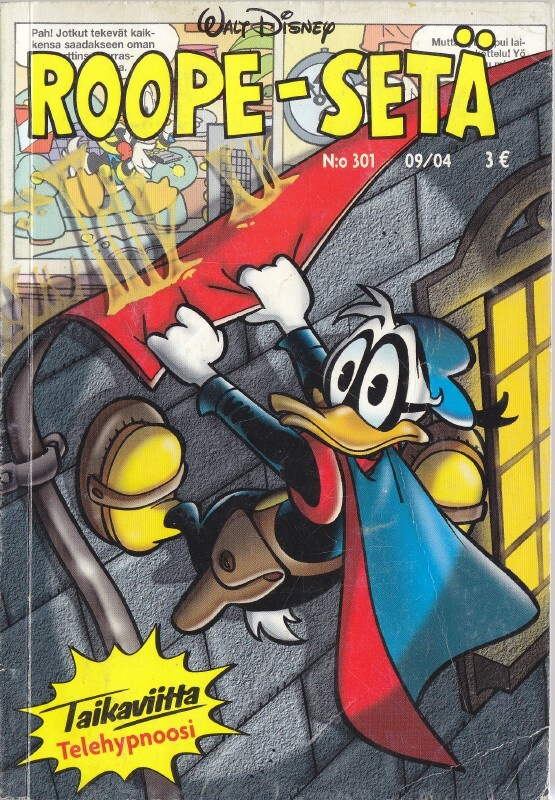 Roope-Setä N:o 301 (9/2004) Taikaviitta: Telehypnoosi