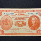 Nederlandsch-Indie 50 cent 2.mart 1943 - pikkukuva 1