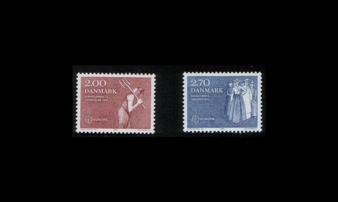 Tanska 749-50 ** Europa historiallisia tapahtumia (1982)
