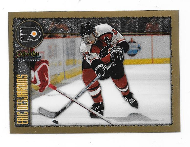1998-99 OPC Chrome #35 Eric Desjardins , Philadelphia Flyers